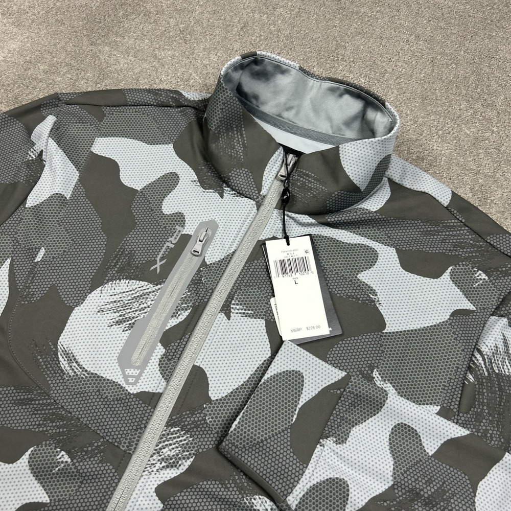 Ralph Lauren RLX Golf Performance Camouflage Full Zip Jacket Gray Large $228